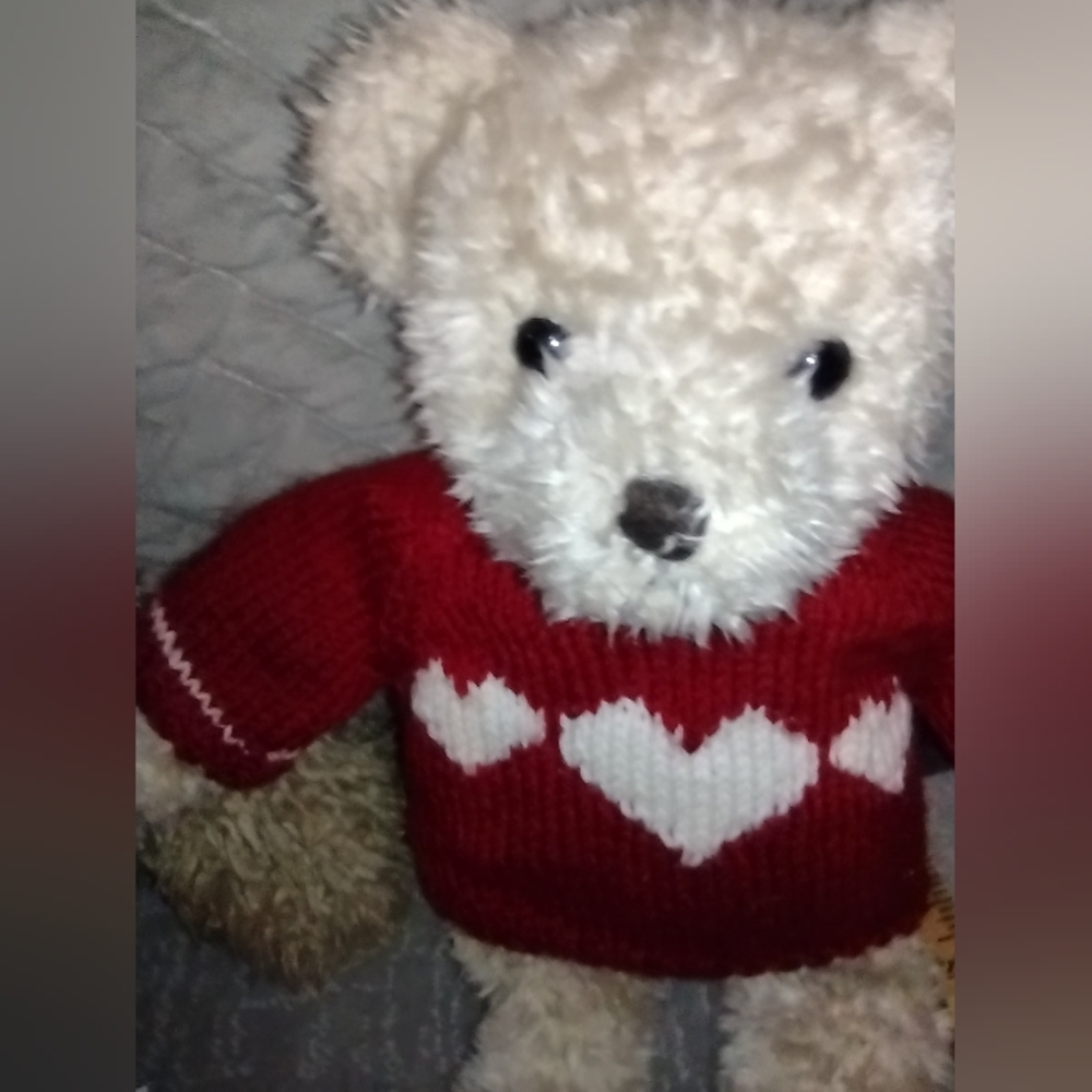 Vintage Sweater Bear, 1995